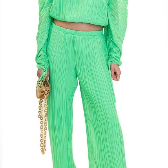 Torn by Rony Kobo Poison green Shaina Pants NWT - Picture 2 of 8